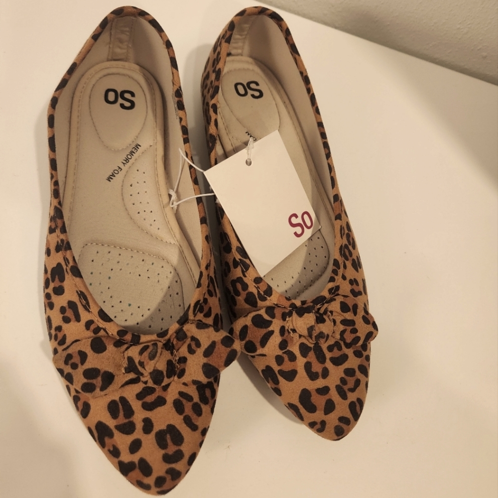 NWT So Leopard Flats Size 7.5
